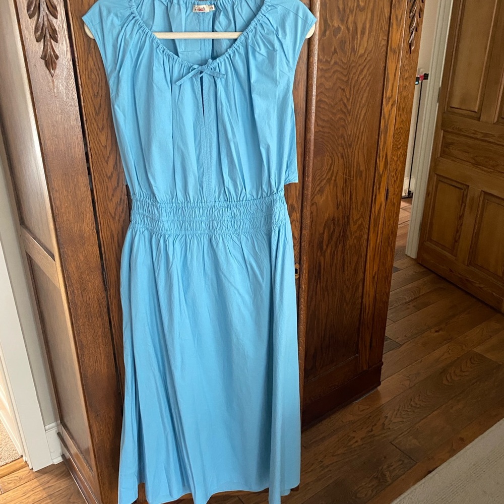 Blue Faherty organic cotton Dress
